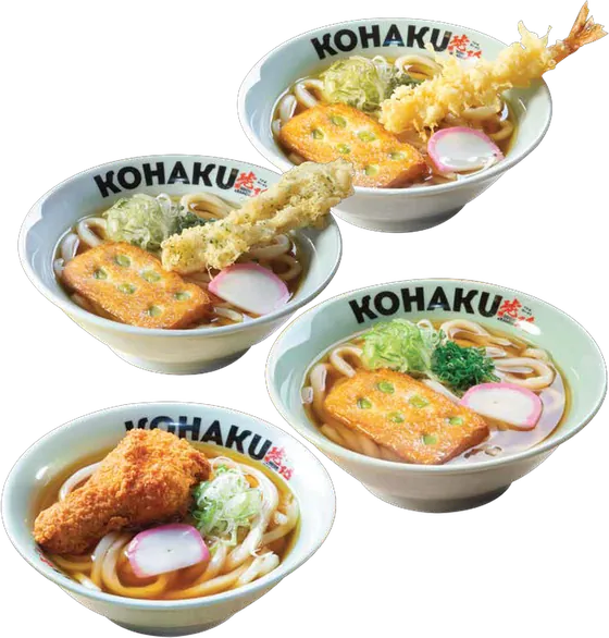 Các tô Udon tươi của Kohaku